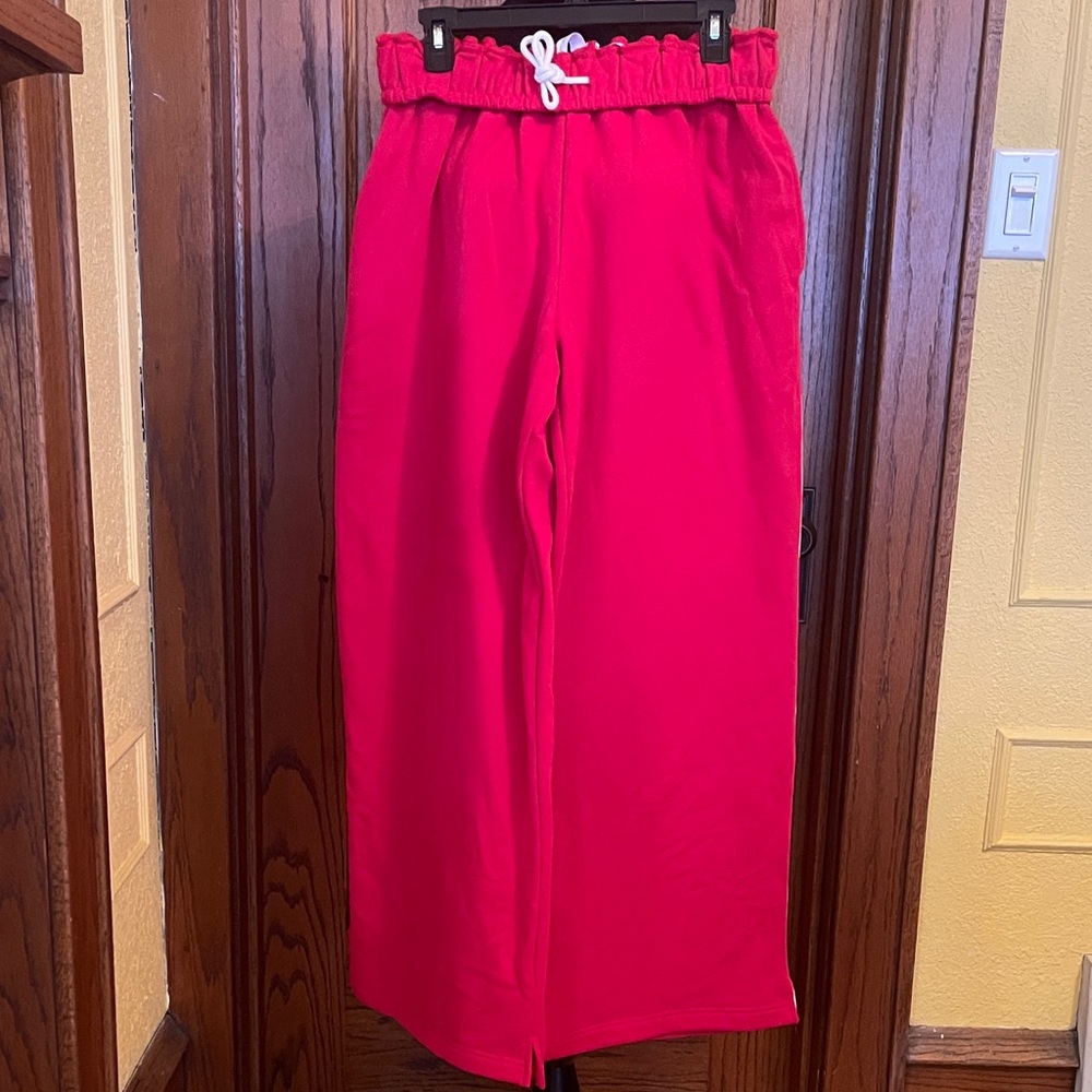 Urban Outfitters Red Wide Leg Pants